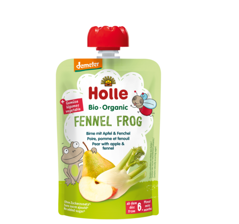 Holle Organic Fennel Frog Fruit - Vegetable Pouch