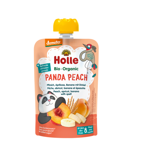 Holle Organic Panda Peach Fruit Pouch