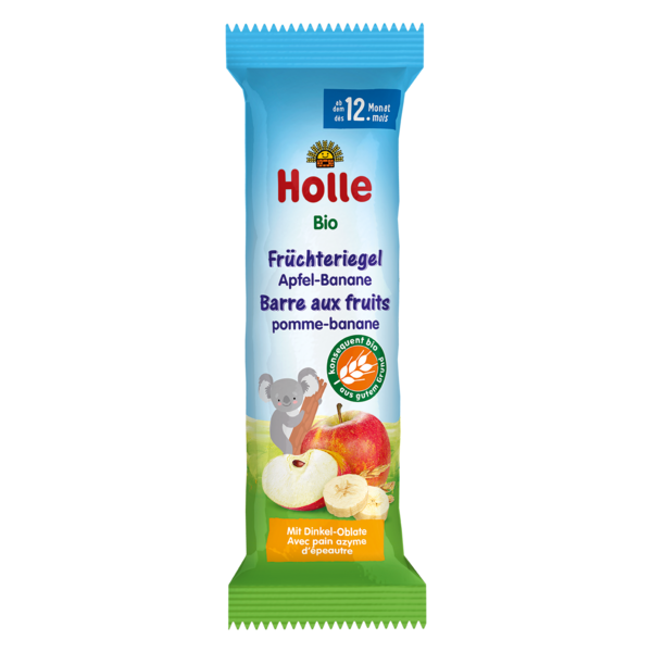 Holle Organic Apple and Banana Fruit Bars From 12 months on