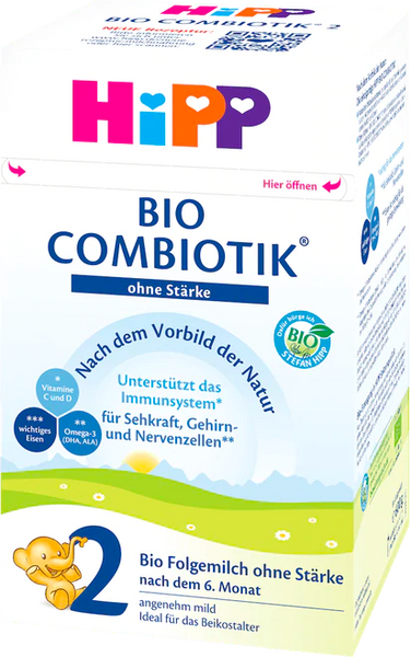 HiPP Stage 2 Organic Bio Combiotic Baby formula No Starch, 10 boxes