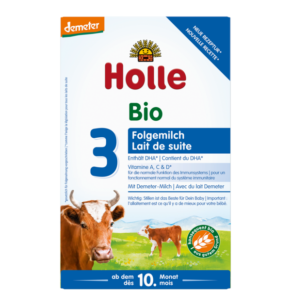 New Holle Cow Milk Formula stage 3 600g Suitable from 10 months on