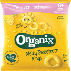 Organix Melty Sweetcorn Rings 7+ months 20g