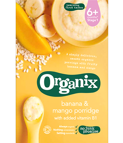 Organix Banana & Mango Cereal