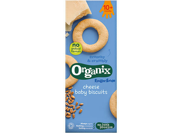 Organix Fingerfoods Cheese Baby Biscuits